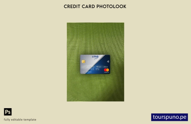listo para imprimir plantilla frontal de aspecto fotográfico mastercard del B 19